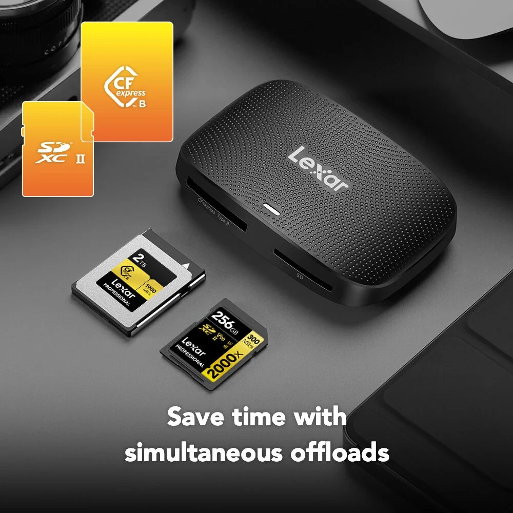 Кард-ридер Lexar USB 3.2 Gen 2 Professional, CFexpress Type B / SD - фото2