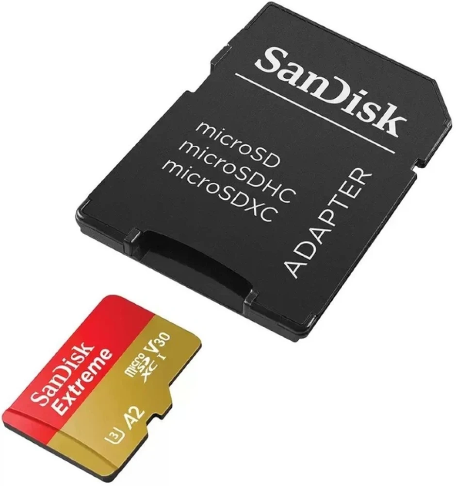 Карта памяти SanDisk MicroSDXC 128GB Sandisk Extreme UHS-I A2 V30 U3 190/90 МБ/с с адаптером фото-3