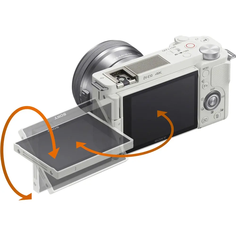 Беззеркальный фотоаппарат Sony ZV-E10 Kit 16-50mm, белый фото-3