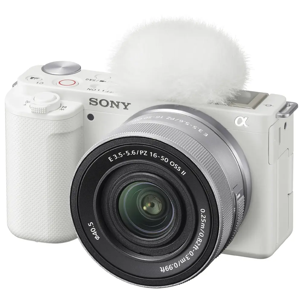 Беззеркальный фотоаппарат Sony ZV-E10 Kit 16-50mm, белый - фото1