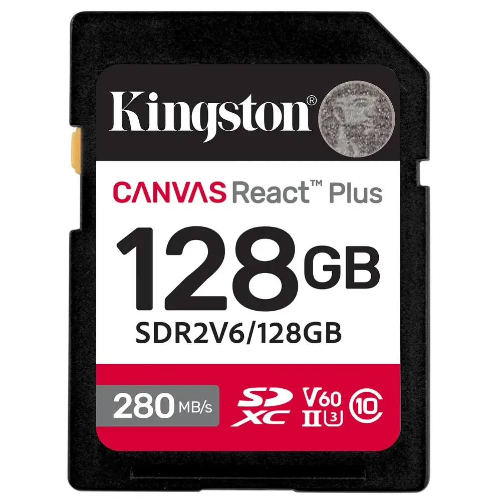 Карта памяти Kingston SDXC 128GB Canvas React Plus UHS-II V60 100/280Mb/s - фото1