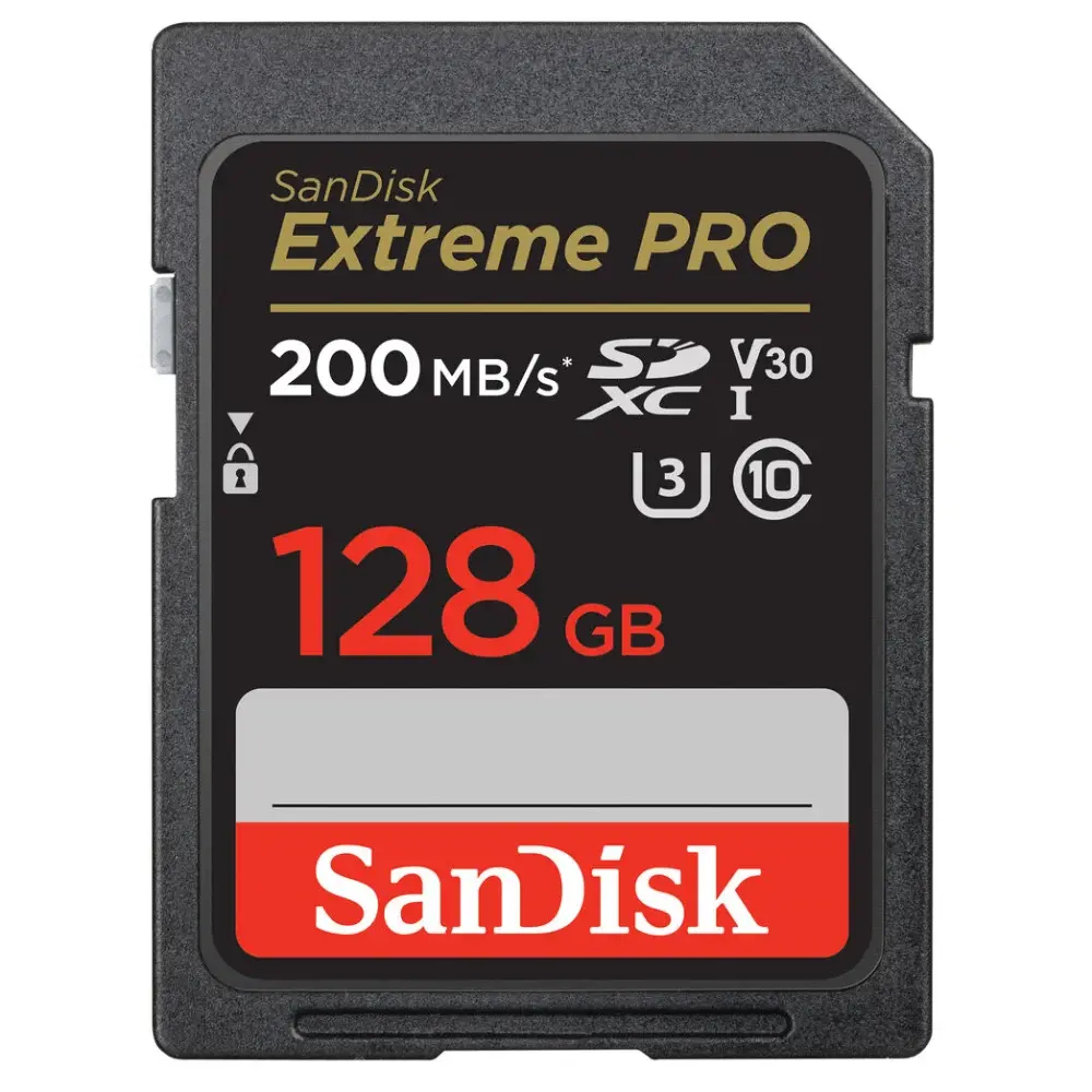 Карта памяти SanDisk Extreme Pro SDXC 128GB (SDSDXXD-128G-GN4IN) - фото1 Карта памяти SanDisk Extreme Pro SDXC 128GB (SDSDXXD-128G-GN4IN) - фото1