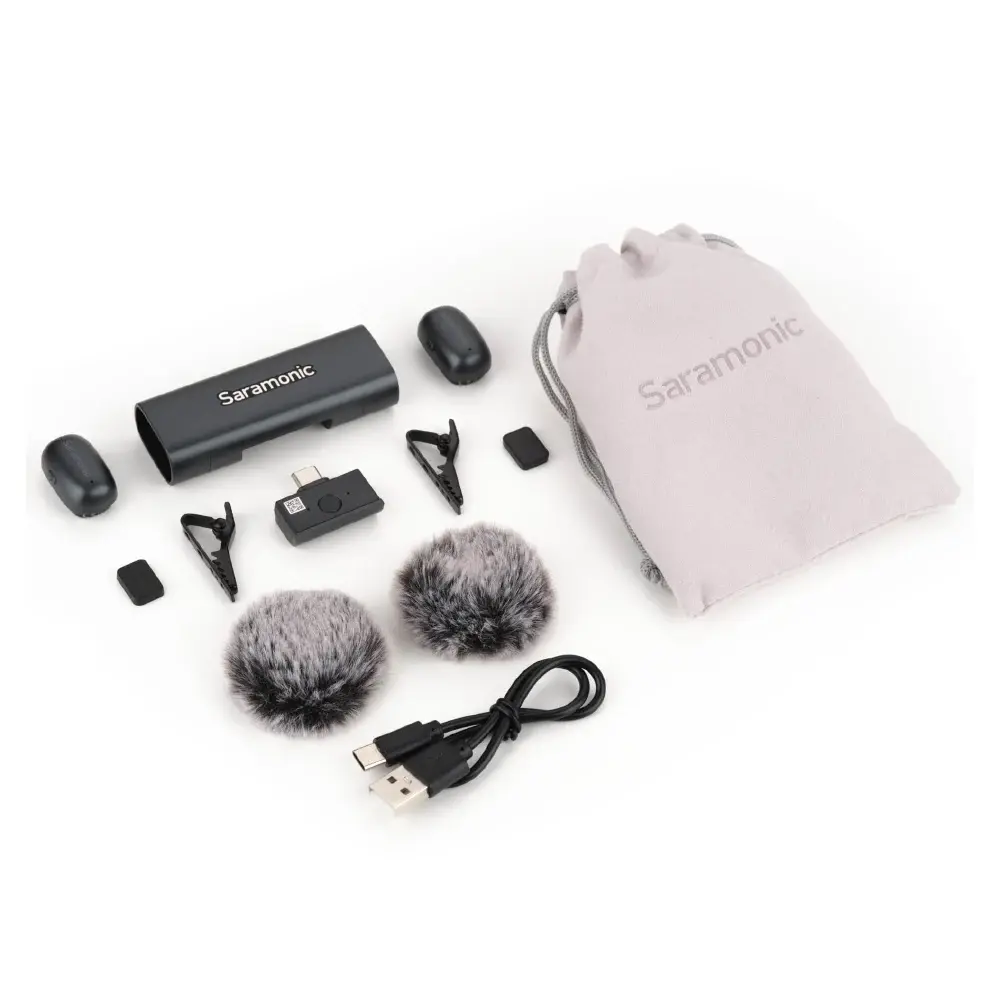 Радиосистема Saramonic Air SE-01 (TX+TX+RX) приёмник + 2 передатчика, для USB Type-C фото-5 Радиосистема Saramonic Air SE-01 (TX+TX+RX) приёмник + 2 передатчика, для USB Type-C фото-5