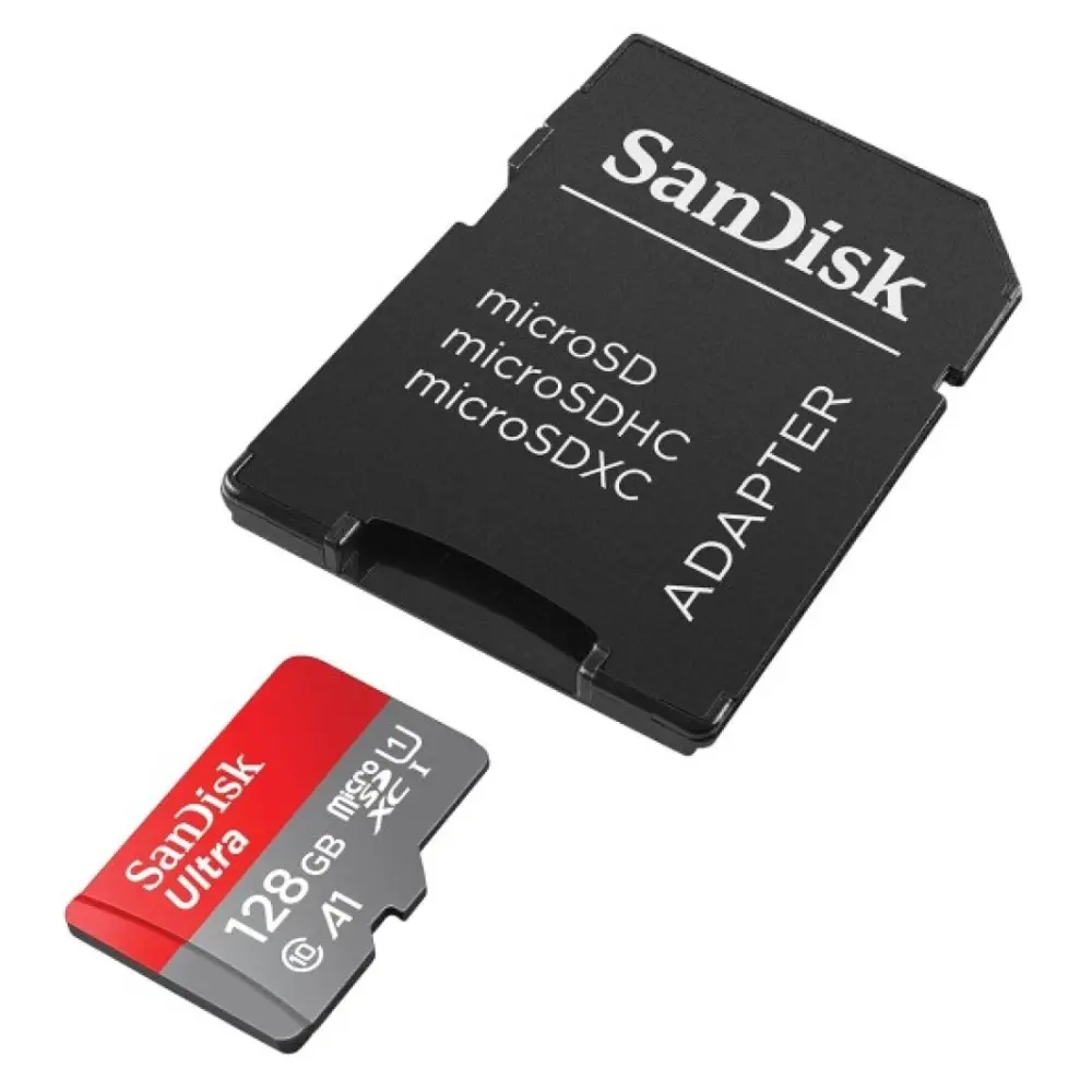 Карта памяти SanDisk microSDXC Ultra Class C10 A1 UHS-I (140 MB/s) 128 GB с адаптером фото-3