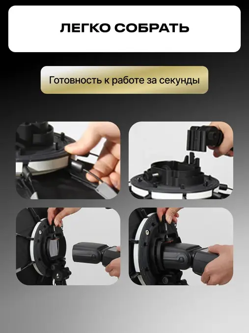 Октобокс для накамерной вспышки Raylab RL-SCG65G фото-7 Октобокс для накамерной вспышки Raylab RL-SCG65G фото-7