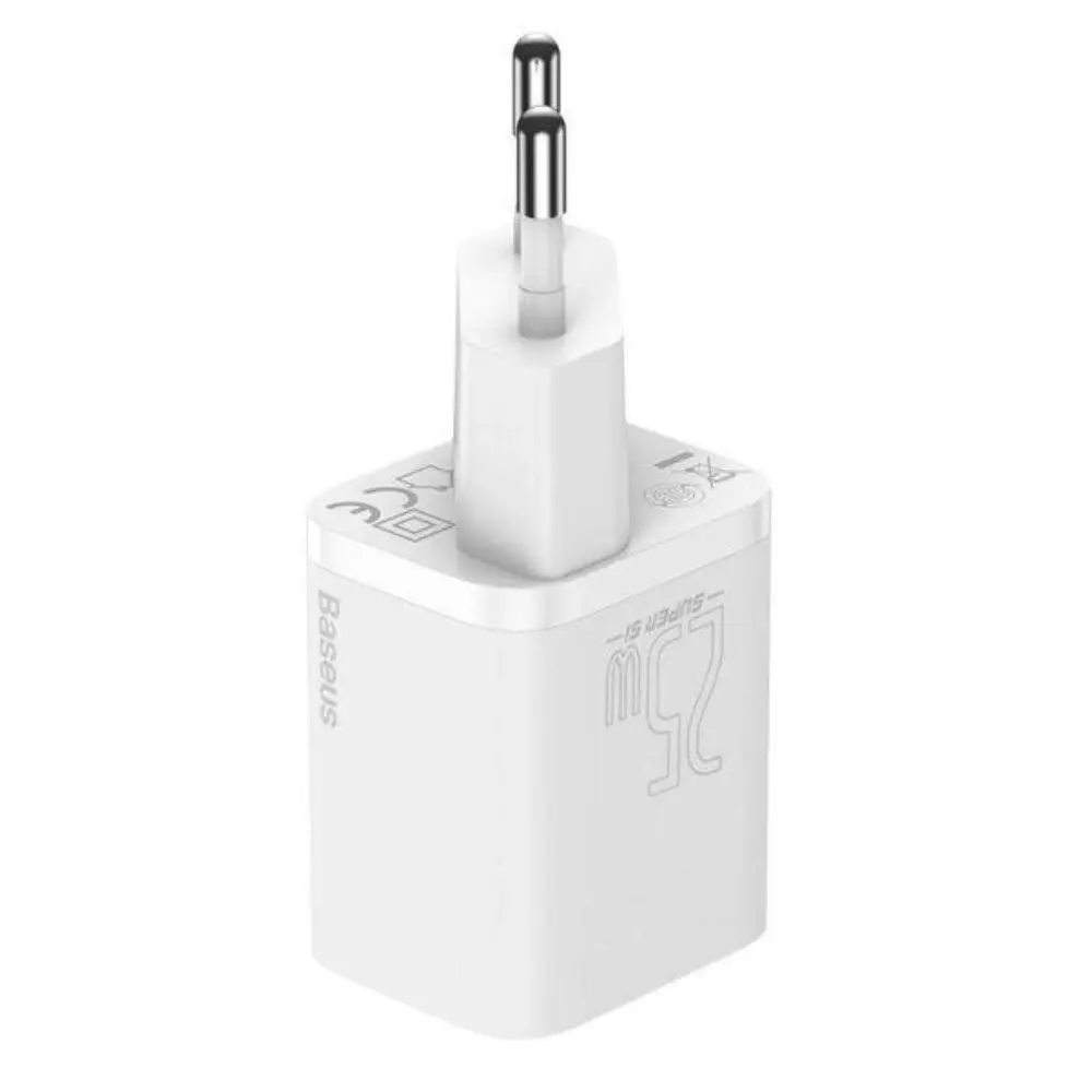 Сетевое зарядное устройство Baseus Super Si 25W EU White (CCSP020102) фото-5 Сетевое зарядное устройство Baseus Super Si 25W EU White (CCSP020102) фото-5