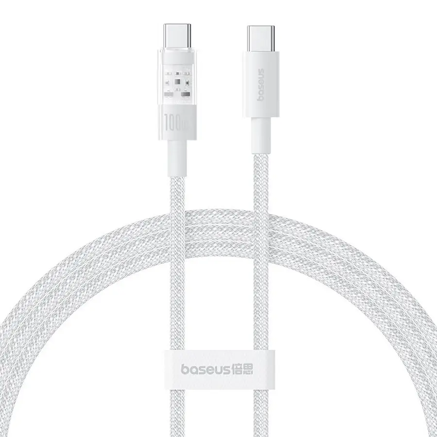 Кабель Baseus Gem Fast-Charging Data USB-C-USB-C 2m Moon White (P10373000211-01) Кабель Baseus Gem Fast-Charging Data USB-C-USB-C 2m Moon White (P10373000211-01)
