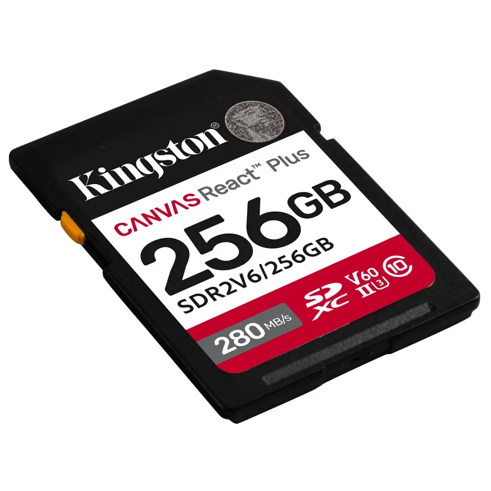 Карта памяти Kingston SDXC 256GB Canvas React Plus UHS-II V60 150/280Mb/s фото-2 Карта памяти Kingston SDXC 256GB Canvas React Plus UHS-II V60 150/280Mb/s фото-2