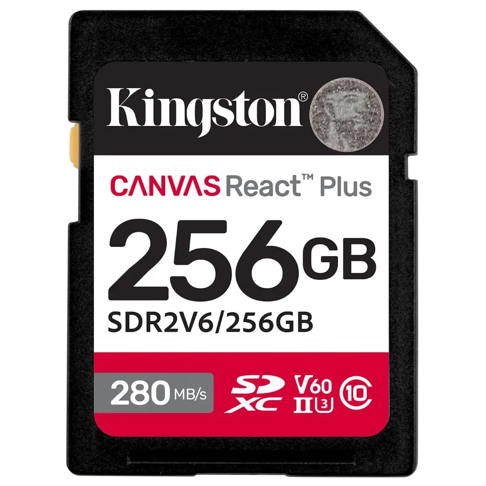 Карта памяти Kingston SDXC 256GB Canvas React Plus UHS-II V60 150/280Mb/s Карта памяти Kingston SDXC 256GB Canvas React Plus UHS-II V60 150/280Mb/s