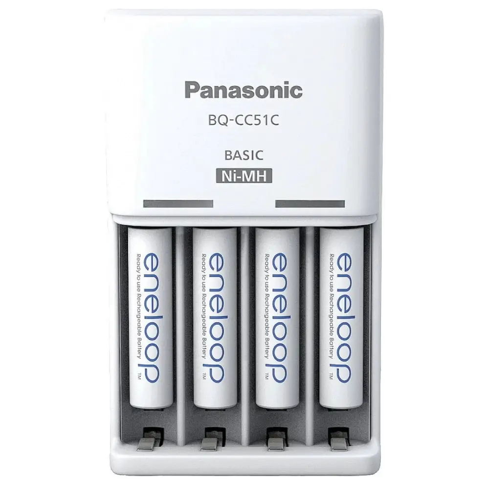 Зарядное устройство Panasonic Eneloop Basic Charger (K-KJ51MCD04E) + 4шт AAA 800 mAh фото-3 Зарядное устройство Panasonic Eneloop Basic Charger (K-KJ51MCD04E) + 4шт AAA 800 mAh фото-3