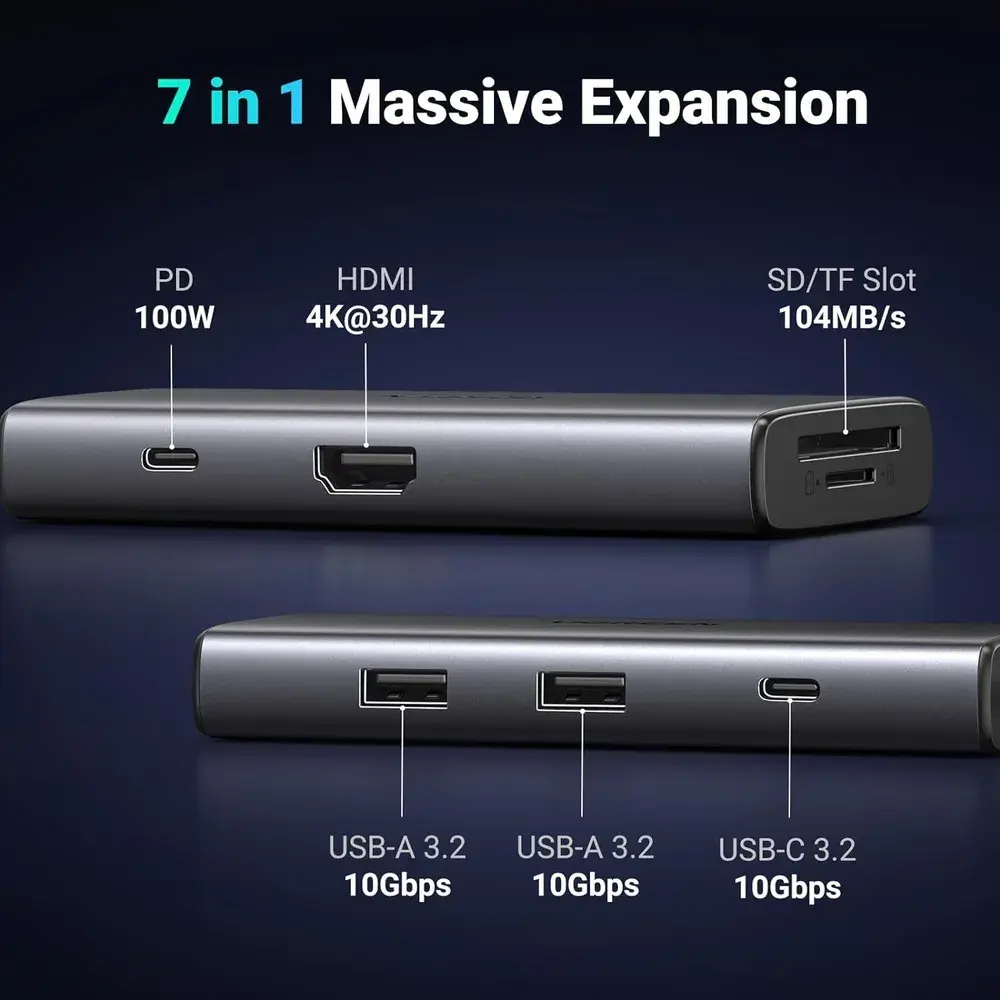 Док-станция Ugreen CM498 Space Gray (15531) фото-4 Док-станция Ugreen CM498 Space Gray (15531) фото-4