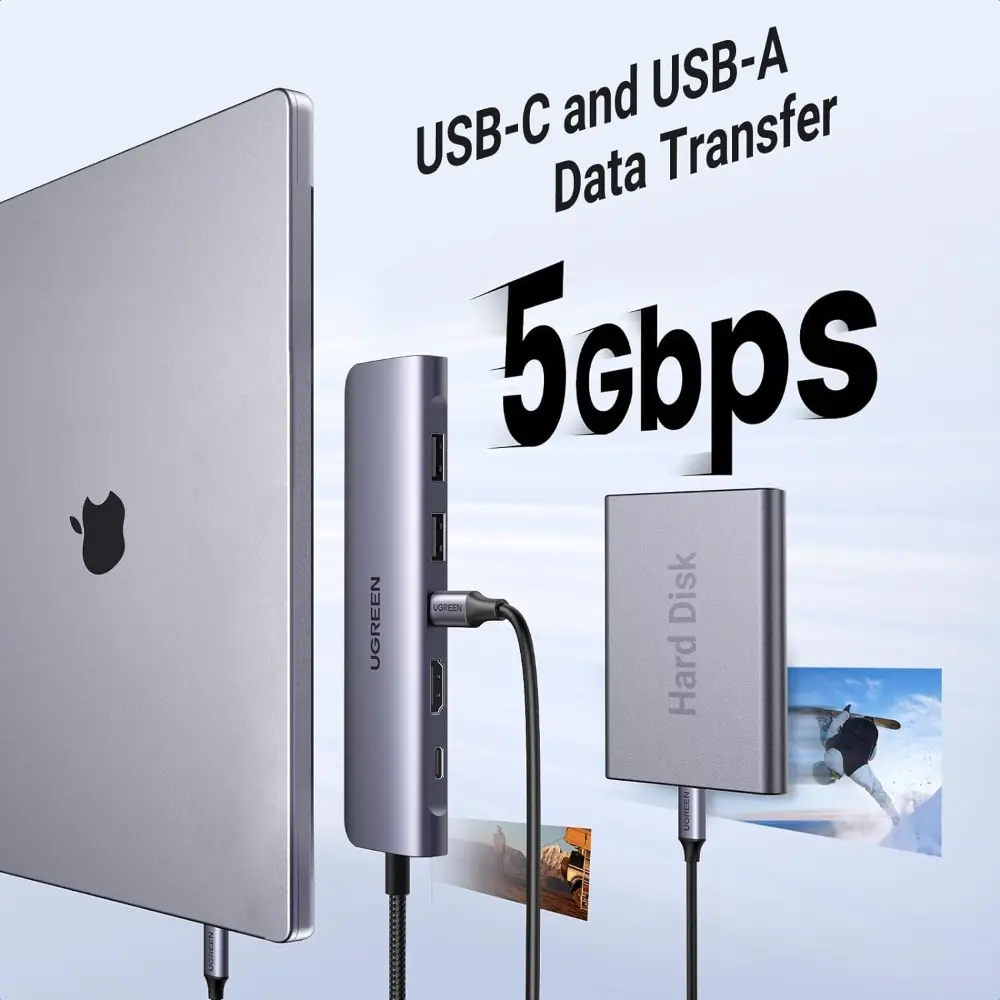 Док-станция Ugreen CM195 15214 фото-4 Док-станция Ugreen CM195 15214 фото-4