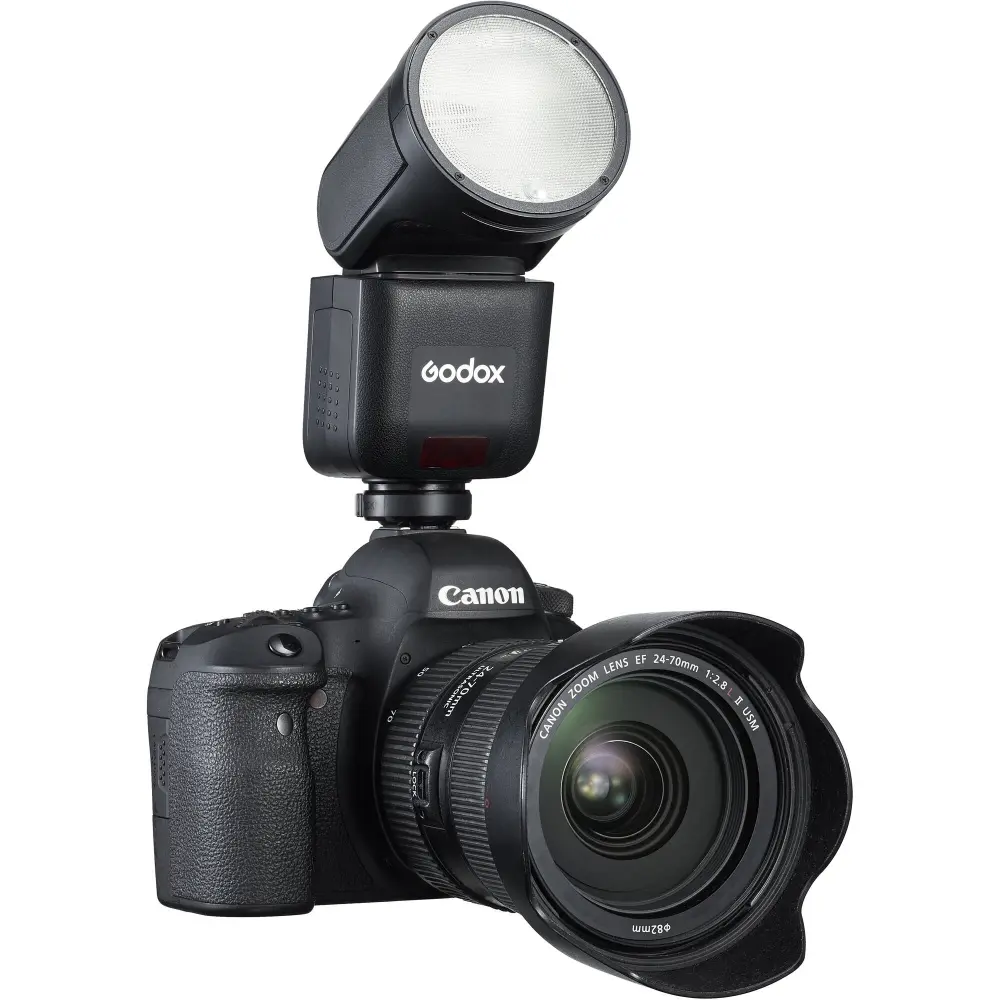 Вспышка накамерная Godox V1mid C TTL с круглой головкой для Canon фото-10