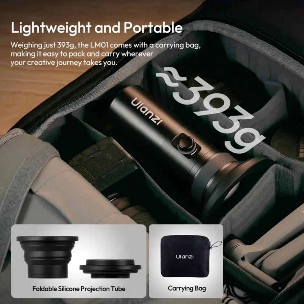 Фотофонарь Ulanzi LM01 V2 Photography Flashlight, 10 Вт, RGB (фонарь фотографа) фото-8