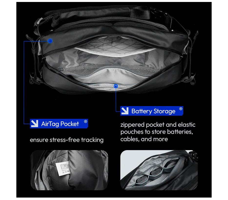 Фотосумка Ulanzi AB02 Camera Sling Bag, сумка-слинг для камеры, объем 9л (B122) фото-10