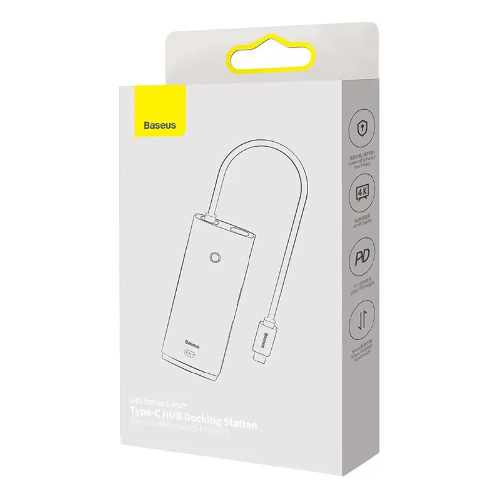 Док-станция Baseus Lite Series Black (WKQX050101) фото-6 Док-станция Baseus Lite Series Black (WKQX050101) фото-6