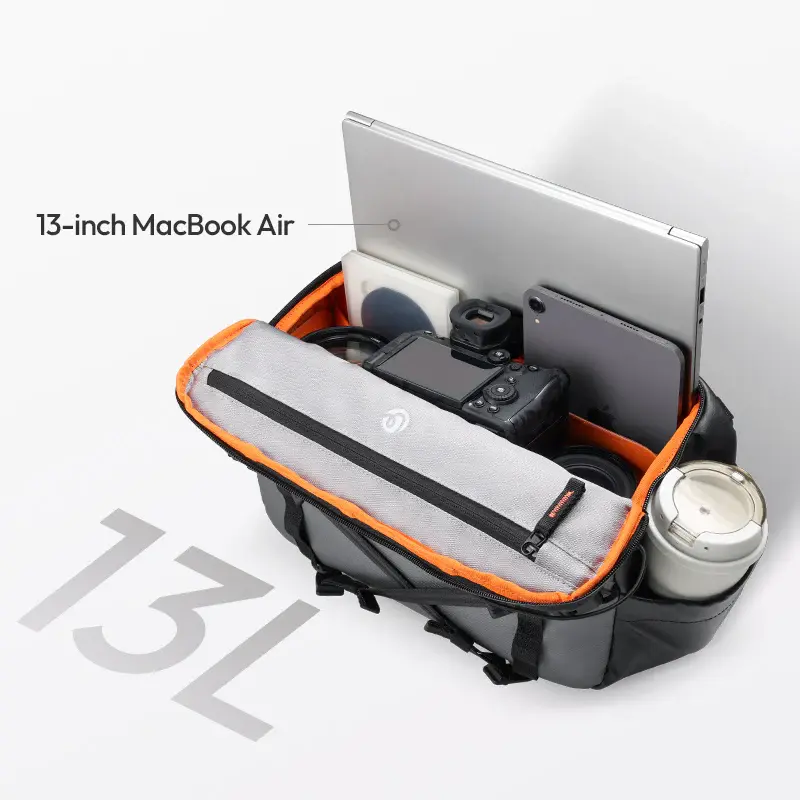 Сумка Ulanzi SU02 13L Hoshino Crossbody Bag, серая фото-3