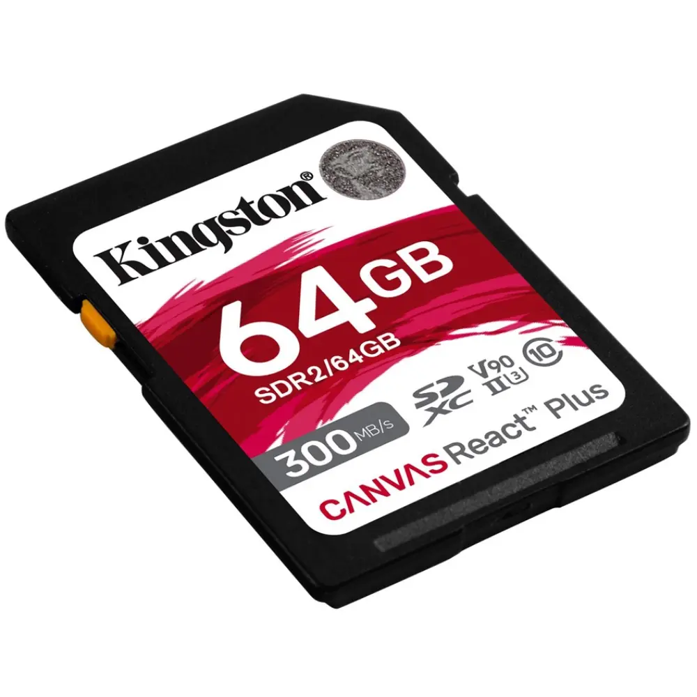 Карта памяти Kingston SDXC 64GB Canvas React Plus UHS-II V90 260/300Mb/s фото-2