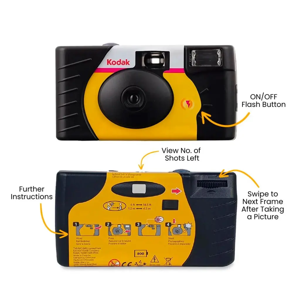 Одноразовый фотоаппарат Kodak Fun Saver Single Use Camera 800/39 фото-4