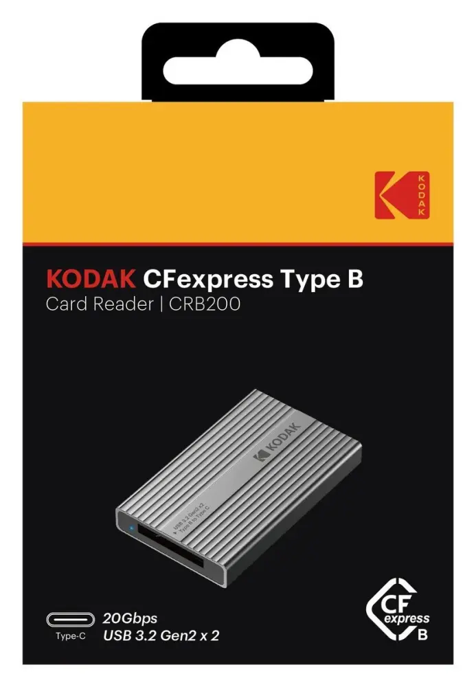 Картридер Kodak CRB200 CFexpress Type B USB 3.2 Gen 2x2 Type-C Картридер Kodak CRB200 CFexpress Type B USB 3.2 Gen 2x2 Type-C