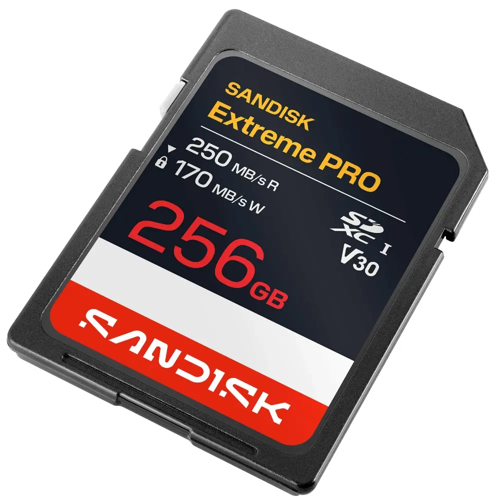 Карта памяти SanDisk SDXC 256GB Extreme Pro UHS-I V30 U3 R250/W170 МБ/с фото-2