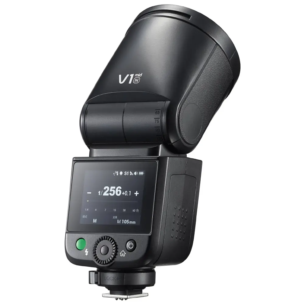 Вспышка накамерная Godox V1mid N TTL с круглой головкой для Nikon - фото2