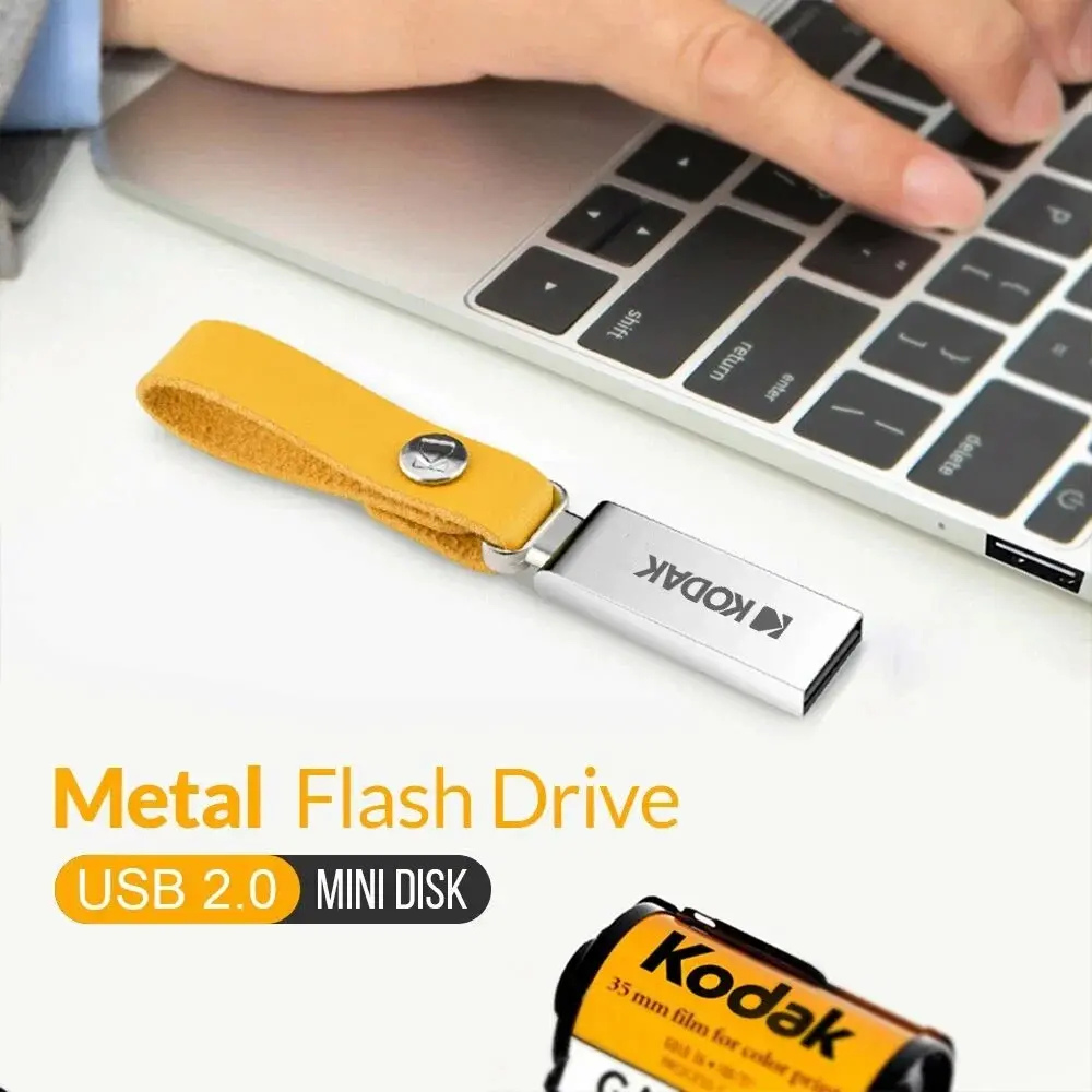 Флеш-накопитель Kodak K122 64GB USB 2.0, R/W 30/10 МБ/с металлический с ремешком фото-3
