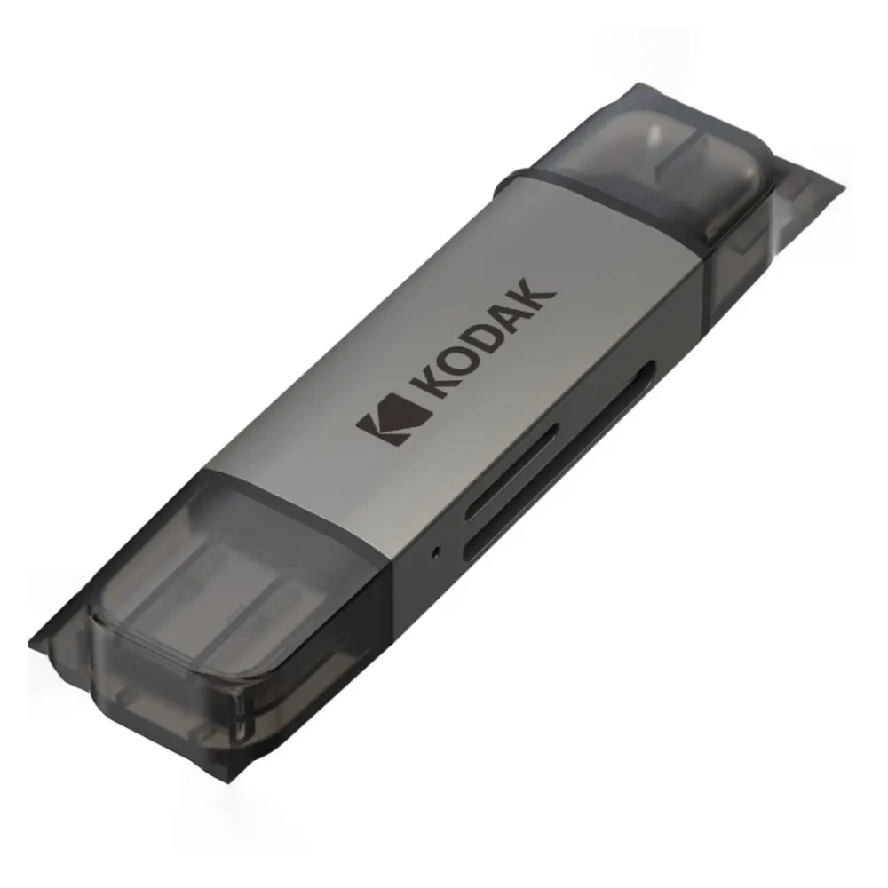 Картридер Kodak C220 High-Speed SD/MicroSD USB-A/Type-C, 200МБ/с - фото2 Картридер Kodak C220 High-Speed SD/MicroSD USB-A/Type-C, 200МБ/с - фото2