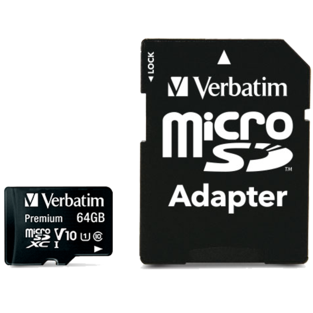 Карта памяти Verbatim Premium 64GB MicroSDXC + адаптер - фото1 Карта памяти Verbatim Premium 64GB MicroSDXC + адаптер - фото1