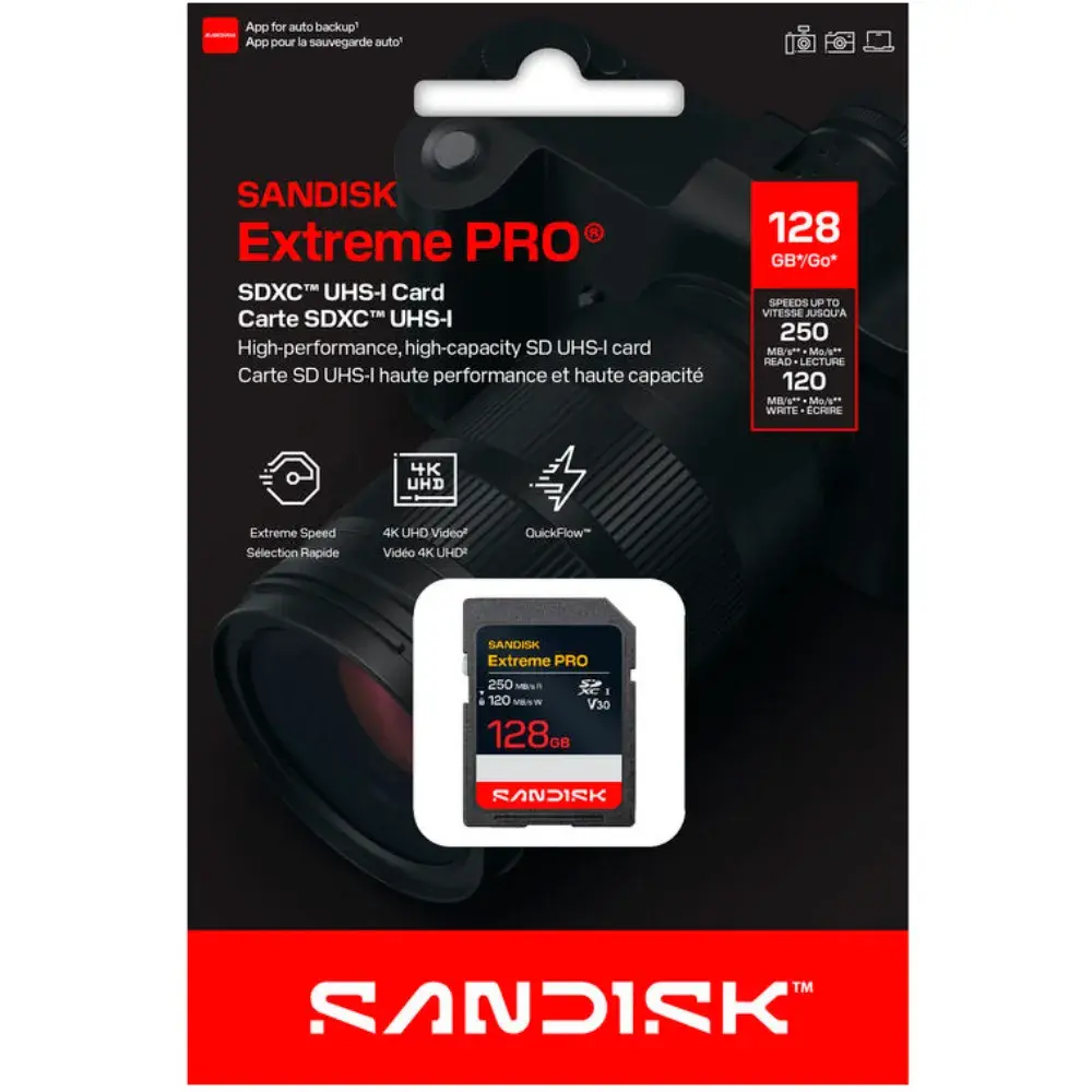 Карта памяти SanDisk Extreme PRO 128GB