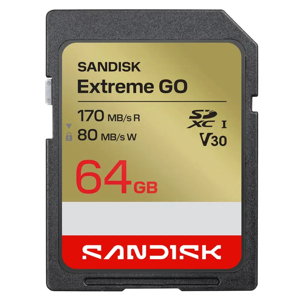 Карта памяти SanDisk SDXC 64GB Extreme GO UHS-I V30 170/80 МБ/с Карта памяти SanDisk SDXC 64GB Extreme GO UHS-I V30 170/80 МБ/с