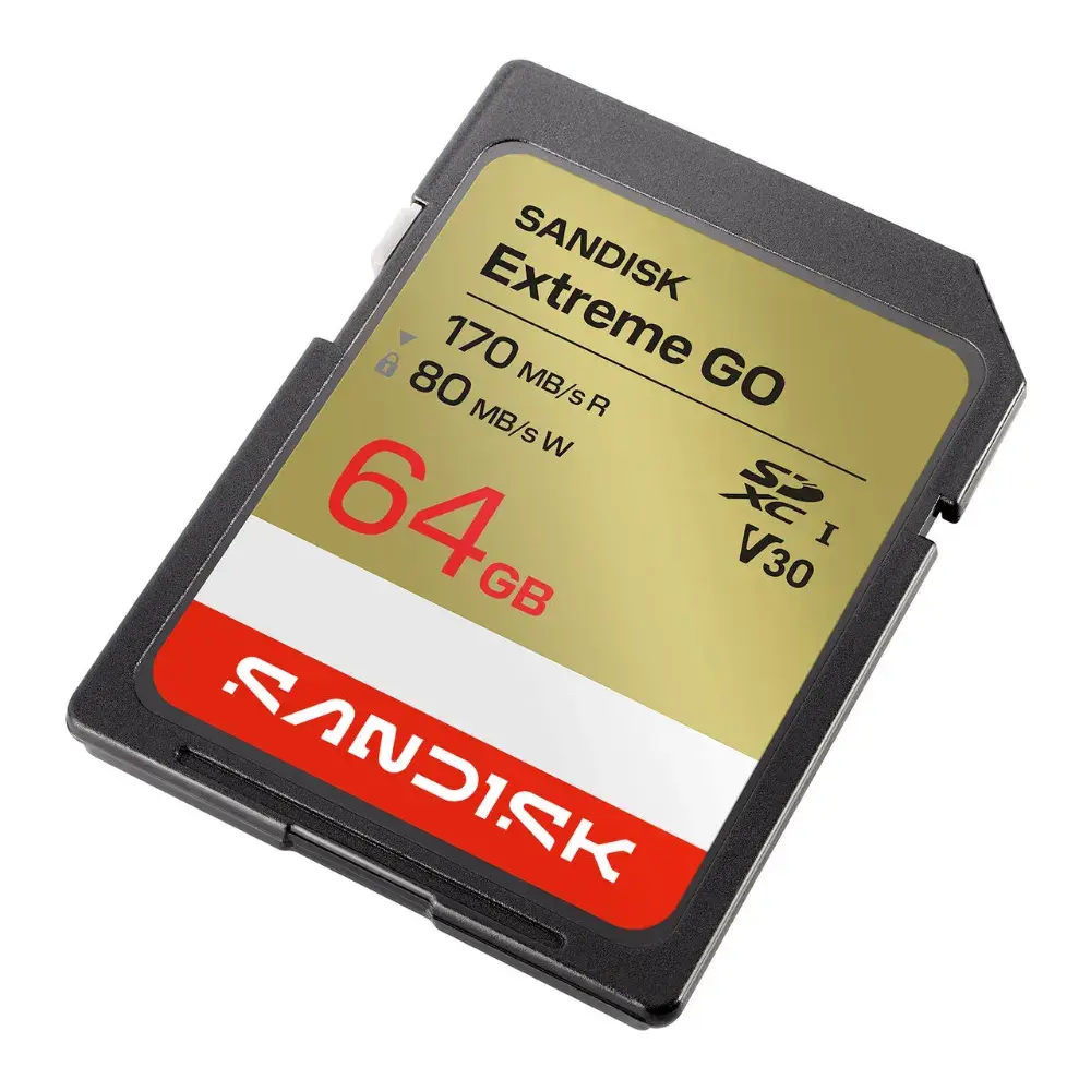 Карта памяти SanDisk SDXC 64GB Extreme GO UHS-I V30 170/80 МБ/с фото-2 Карта памяти SanDisk SDXC 64GB Extreme GO UHS-I V30 170/80 МБ/с фото-2