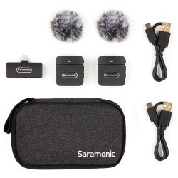 Saramonic Blink100 B4(TX+TX+RXDI) Радиосистема 2,4Гц приемник + 2 передатчика, разъем Lightning (iPhone)- фото6