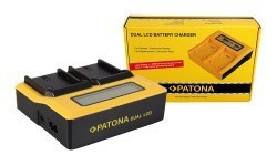 Зарядное устройство от сети PATONA DUAL LCD USB для LP-E6 (7583)- фото