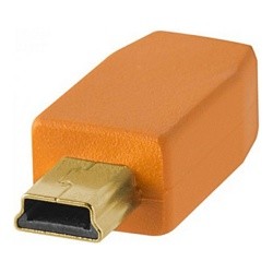 Кабель Tether Tools TetherPro USB 2.0 to Mini-B 5-Pin 1.8m Orange (CU5407)- фото2