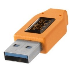 Кабель Tether Tools TetherPro USB 3.0 to USB-C 4.6m Orange [CUC3215-ORG]- фото2
