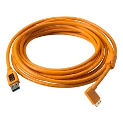 Кабель Tether Tools TetherPro USB 3.0 to Micro-B Right Angle 4.6m Orange (CU61RT15-ORG)- фото5