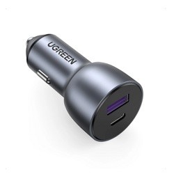 Автомобильное зарядное устройство UGREEN CD213 60980, USB-A + USB-C; 42,5W Fast Charge, Gray- фото