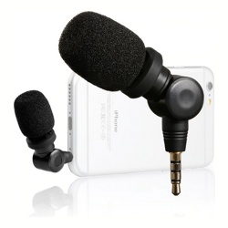 Комплект Saramonic smartMic микрофон для смартфонов (вход 3,5 мм) + HandyPod Mobile Plus миништатив с держаетелем GripTight и Bluetooth пультом для смартфона- фото4