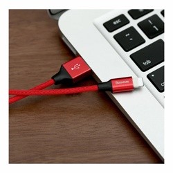 Кабель USB Lightning 1.2M 2A Yiven Cable Baseus красный CALYW-09- фото4