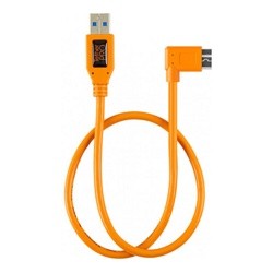 Кабель Tether Tools TetherPro USB 3.0 to Micro-B Right Angle 50cm Orange [CU61RT02-ORG]- фото2