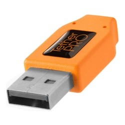 Кабель Tether Tools TetherPro USB 3.0 to USB-C Right Angle Adapter 50cm Orange [CUCRT02-ORG]- фото5