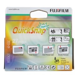 Одноразовая камера Fujifilm Quick Snap, белая (27 кадров)- фото3