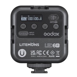 Осветитель светодиодный Godox LITEMONS LED6R RGB накамерный- фото2