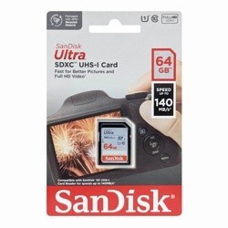 Карта памяти SanDisk 64 ГБ Ultra SDHC/SDXC UHS-I (SDSDUNB-064G-GN6IN)- фото2