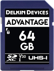 Карта памяти Delkin Devices Advantage SDXC 64GB 633X UHS-I Class 10 V30 [DDSDW63364GB]- фото