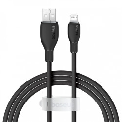 Кабель Baseus CB000052 Pudding Series Fast Charging Cable  USB to iP 2.4A 1.2m Cluster Black (P10355700111-00)- фото