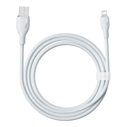 Кабель Baseus P10355700221-01 Pudding Series Fast Charging  Cable USB to iP 2.4A 2m Stellar White- фото2
