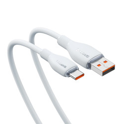 Кабель Baseus P10355703221-01 Pudding Series Fast Charging  Cable USB to Type-C 100W 2m Stellar White- фото2