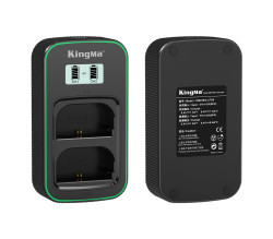 Зарядное устройство Kingma BM058Q-LPE6, для 2х Canon LP-E6/6N/6NH, дисплей, USB Type-C- фото2